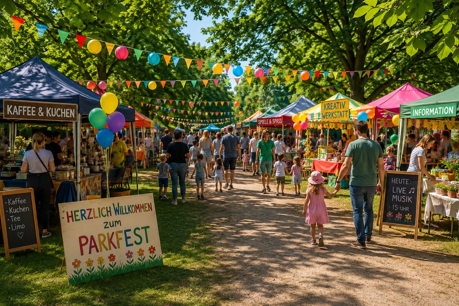 Eindrücke vom letzten  Parkfest.